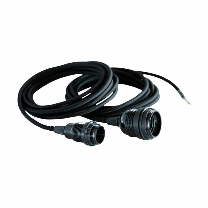 Textilní kabel černý