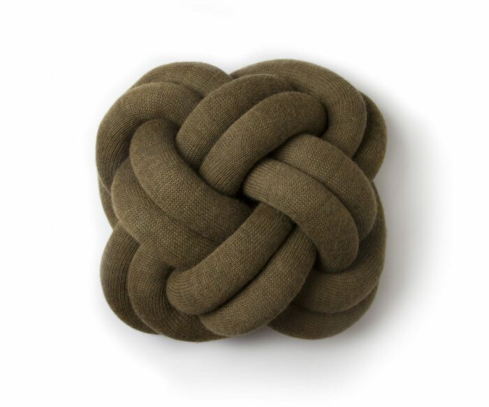 Polštář Knot hnědý