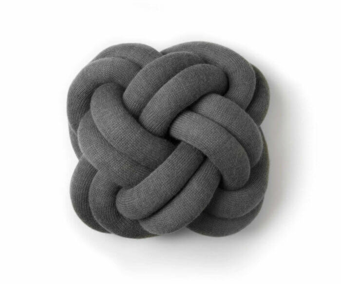 Polštář Knot šedý