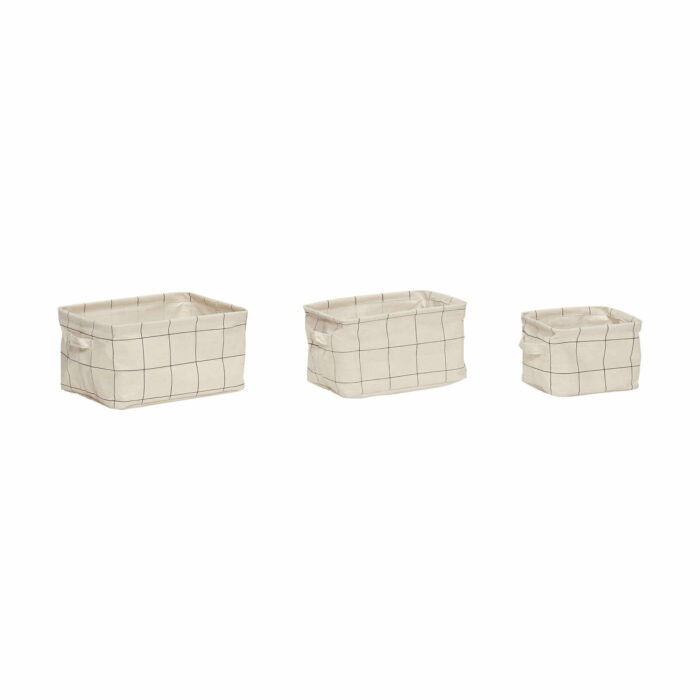 Textilní košík Square - set 3 ks