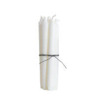 Bílá svíčka 24 cm - set 5 ks