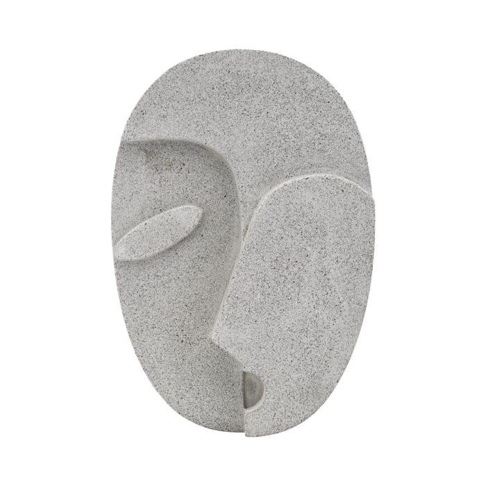 Betonová nástěnná dekorace Face 32 cm