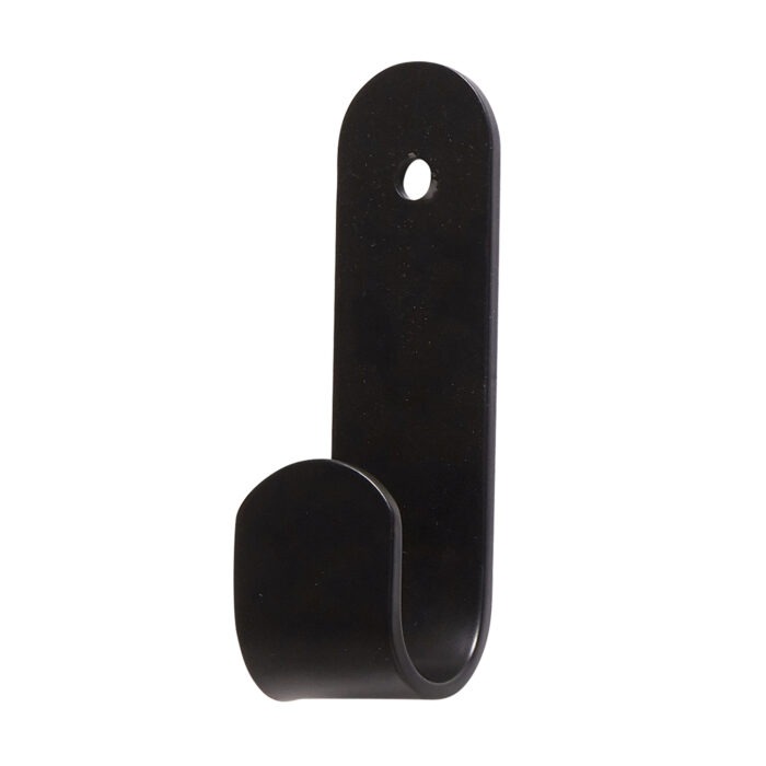 Černý kovový věšák Knob Simple