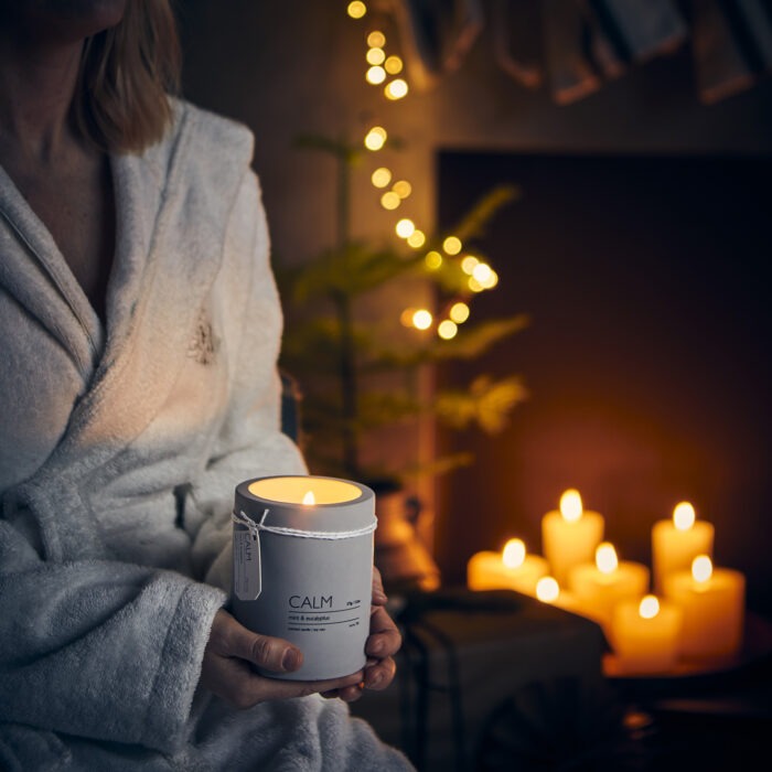 Vonná svíčka Calm citronová tráva a kardamom
